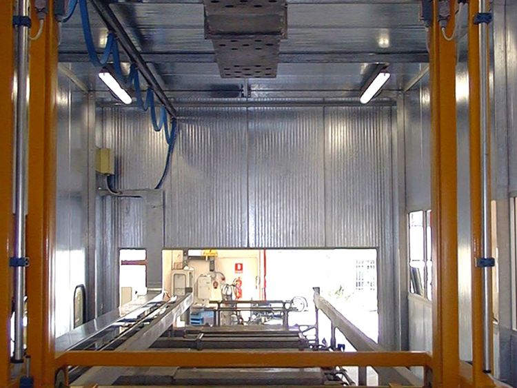 Treatment washing machine surface conversion