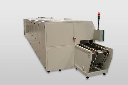 Tunnel washing machine belt conveyor