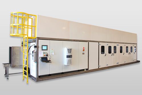 Tunnel washing machine belt conveyor
