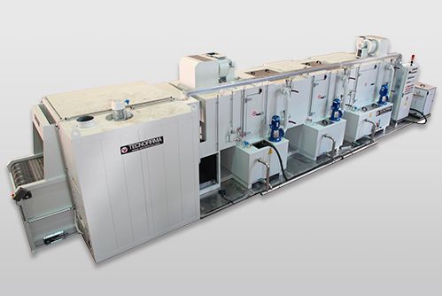 Tunnel washing machine belt conveyor
