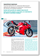 Copertina di Nuovo impianto di lavaggio per Ducati, Impianto di lavaggio all'acqua per i componenti del nuovo V4 di Borgo Panigale