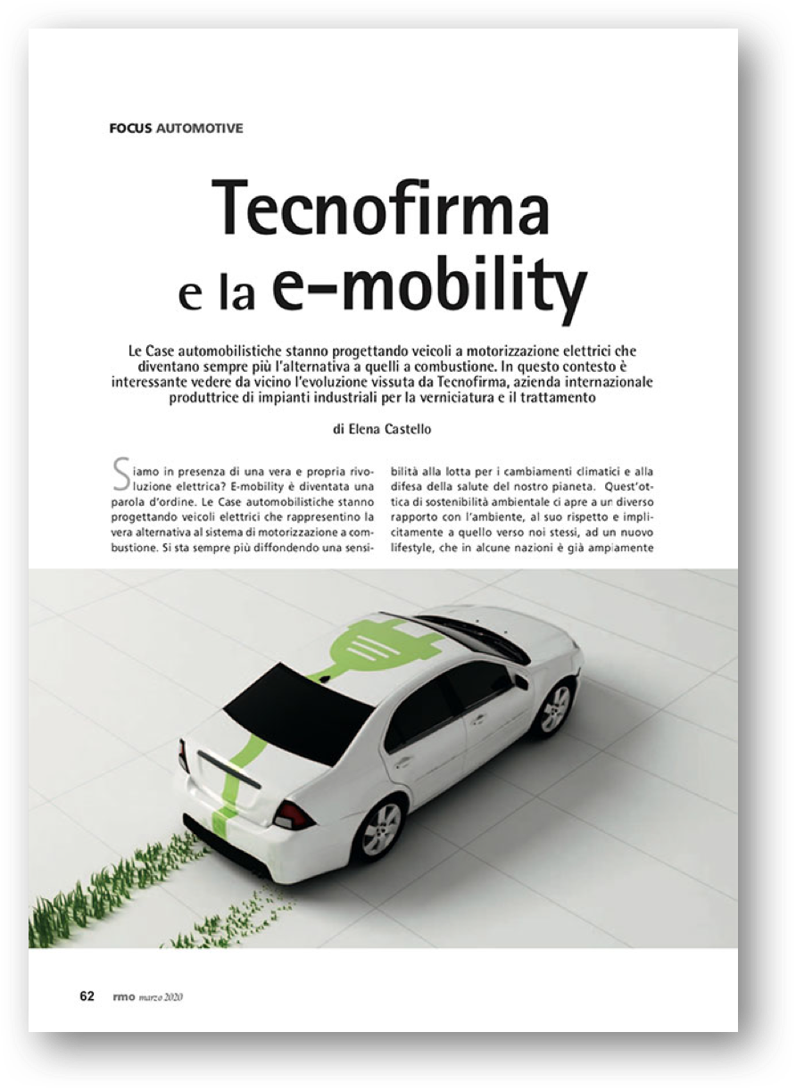 Copertina di Tecnofirma e la e-Mobility