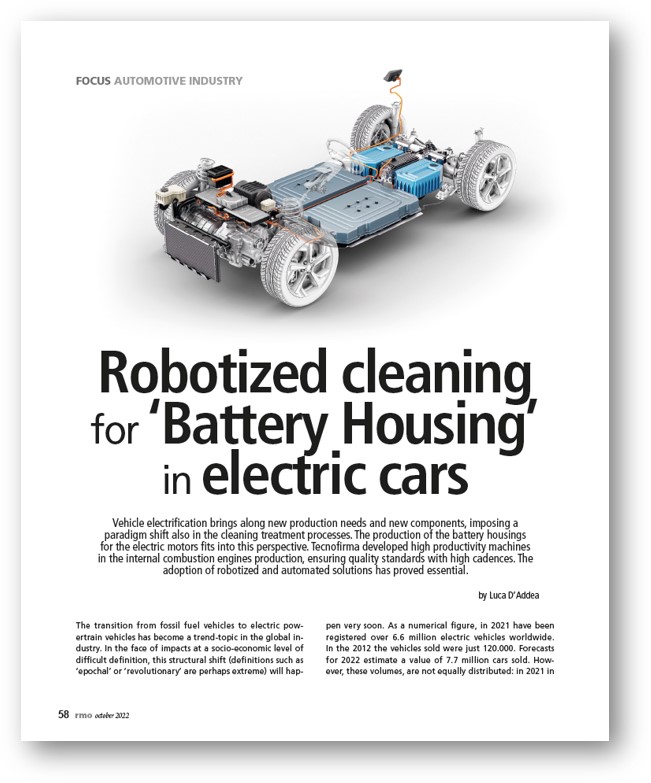 Copertina di Robotized cleaning for Battery Housing in electric cars