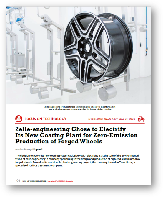 Copertina di 2elle-engineering Chose to Electrify Its New Coating Plant for Zero-Emission Production of Forged Wheels