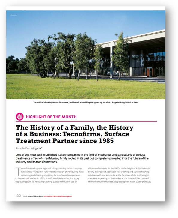 Copertina di The History of a Family, the History  of a Business: Tecnofirma, Surface  Treatment Partner since 1985