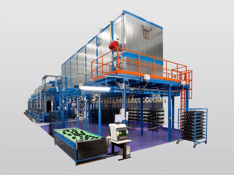 Electrophoresis coating machine continous cycle