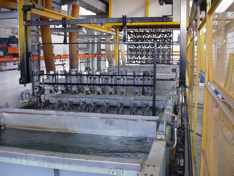 Electrophoresis coating machine tank-based