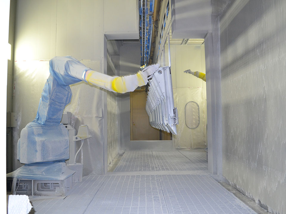 Liquid spray coating machine water curtain booths