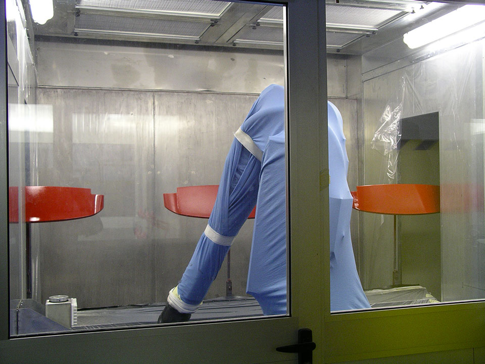 Liquid spray coating machine water curtain booths