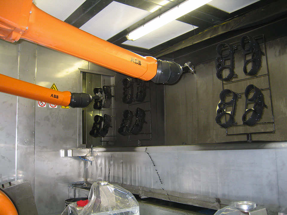 Liquid spray coating machine water curtain booths