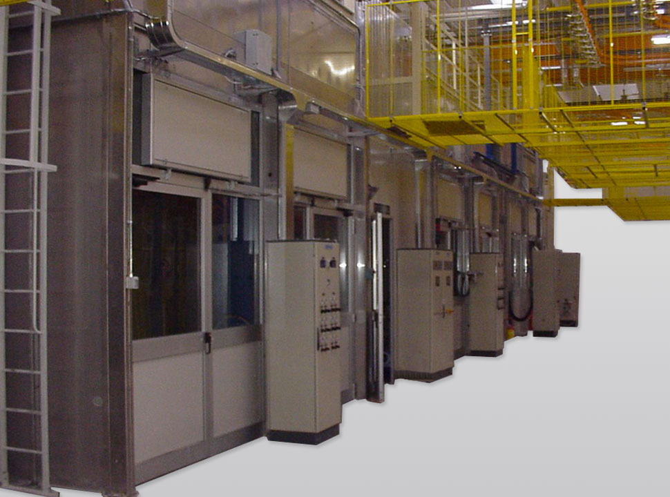 Liquid spray coating machine water curtain booths