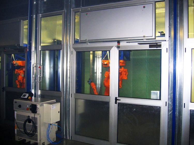 Liquid spray coating machine dry booths
