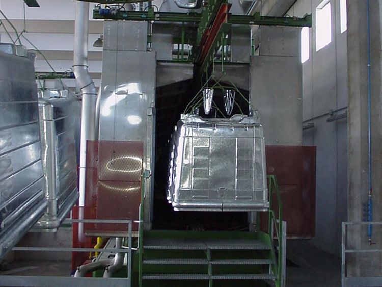 Pretreatment coating machine multi-process booth